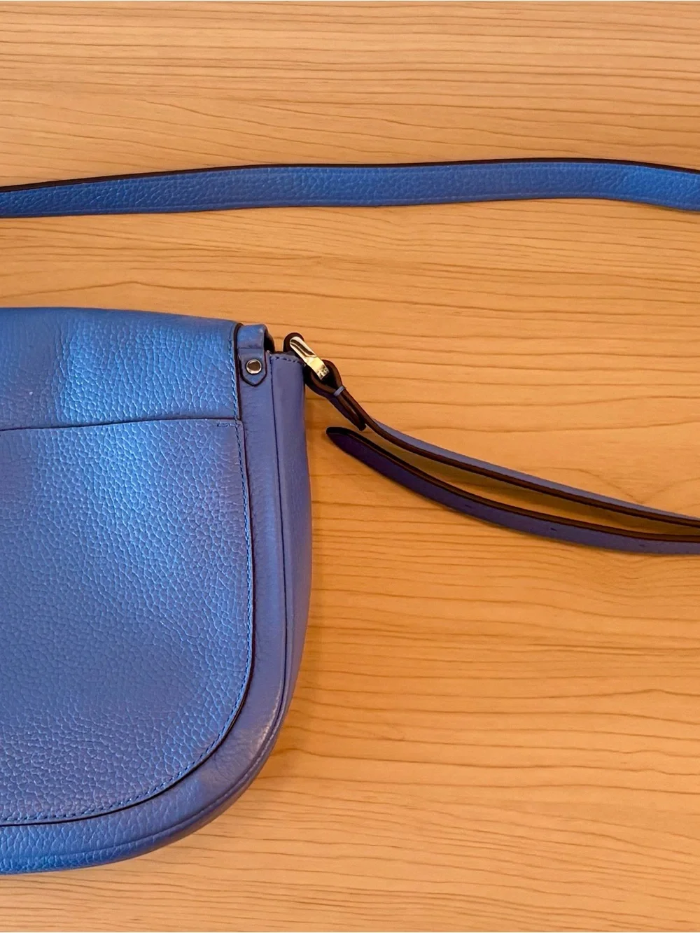kate spade Blue Leather Saddle Crossbody Bag